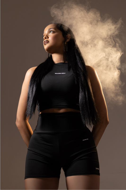 AWäKEN ATHLEISURE SHORTS | BLACK