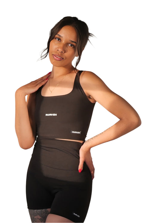 AWäKEN ATHLEISURE SHORTS | CHOCOLATE BROWN