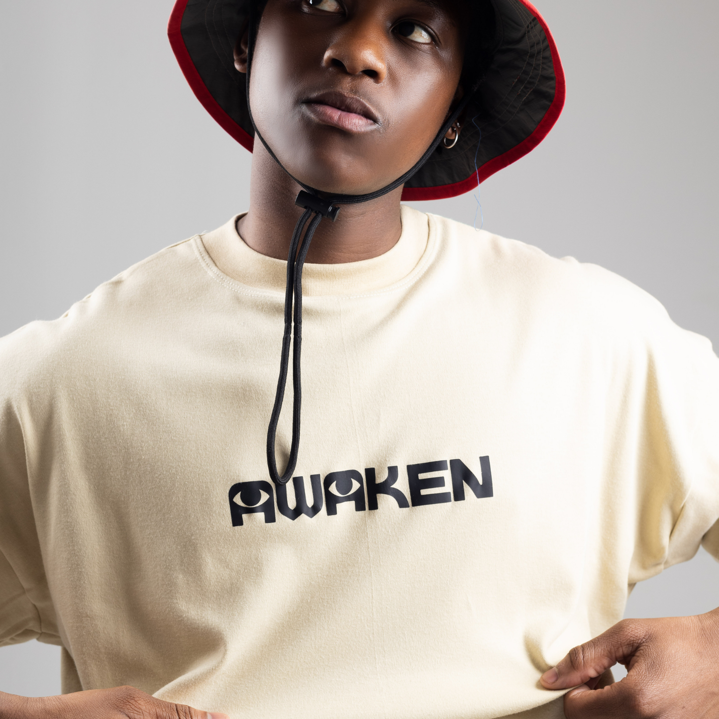 AWäKEN OVERSIZED T-SHIRT | BEIGE