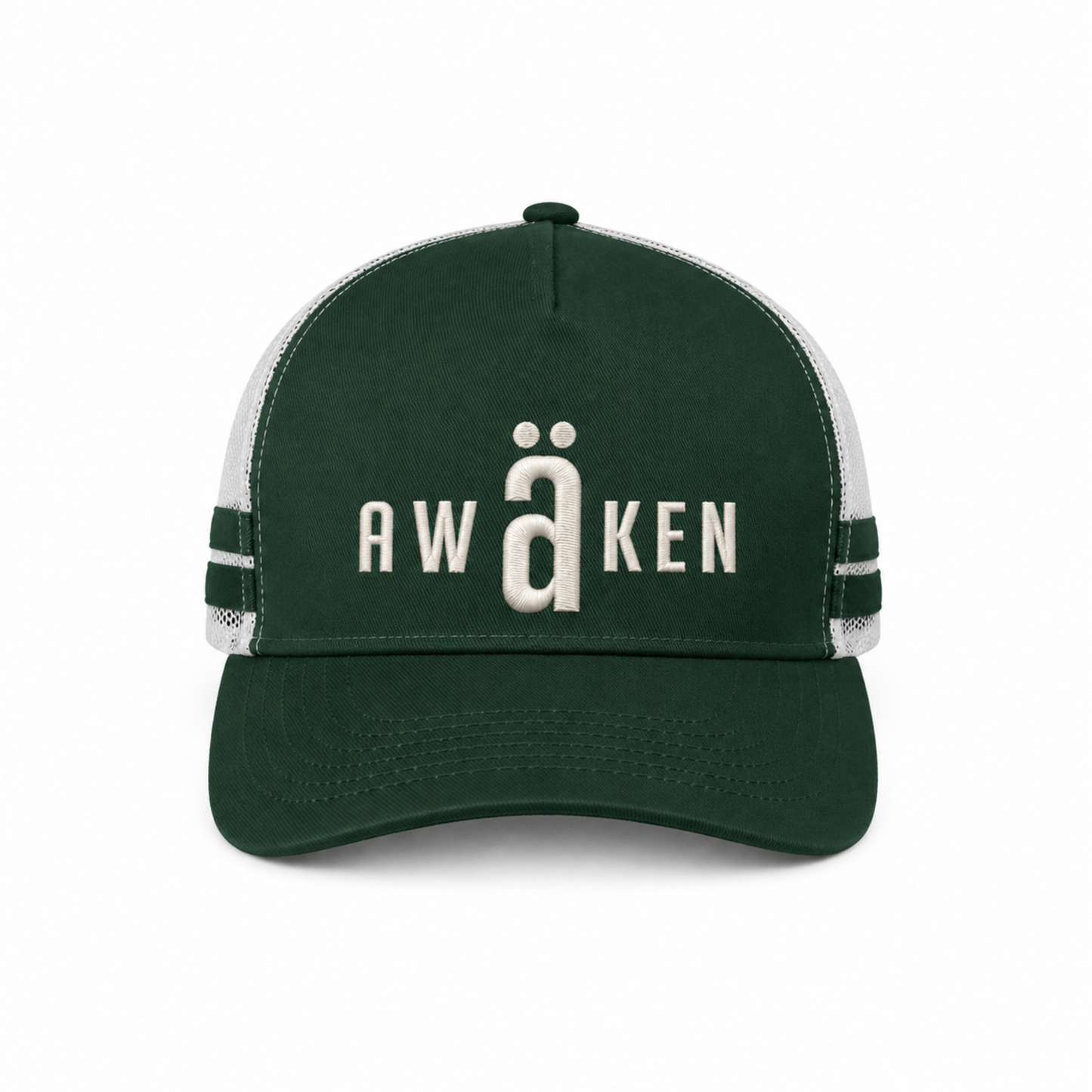 STRIPE TRUCKER | EMERALD GREEN