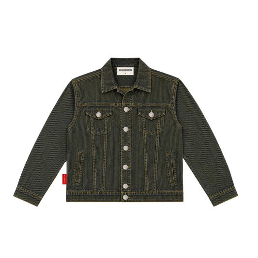 AWäKEN TYE-DYE CORDUROY JACKET | MUSTARD
