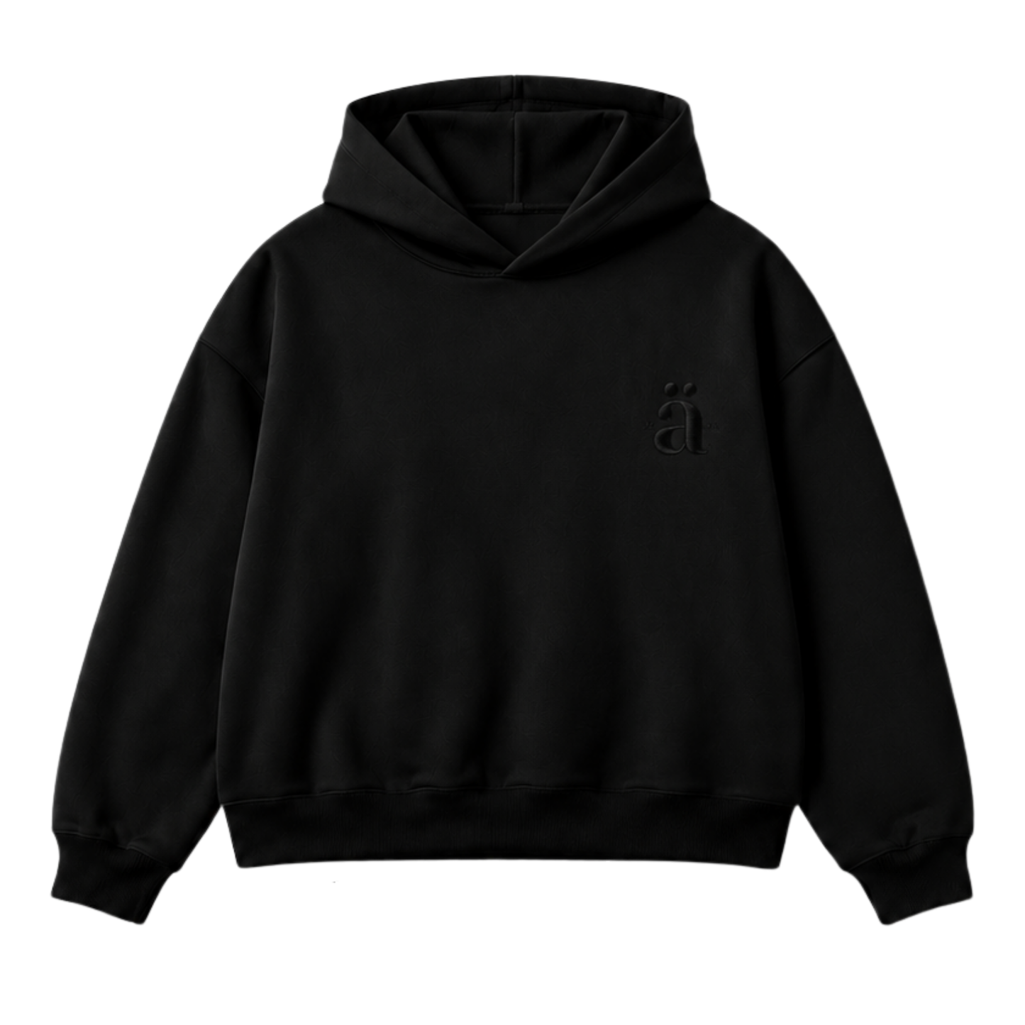 EMBROIDERED HOODIE | BLACK