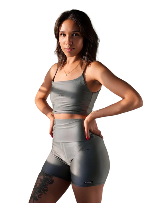 AWäKEN STRAPPY SPORTS TOP | GREY